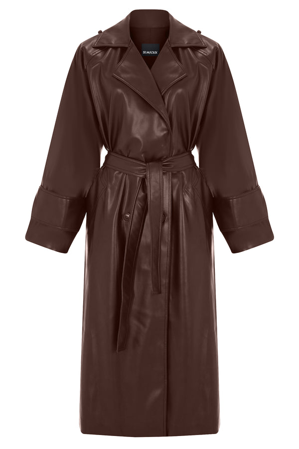 Lama Brown Trench Coat