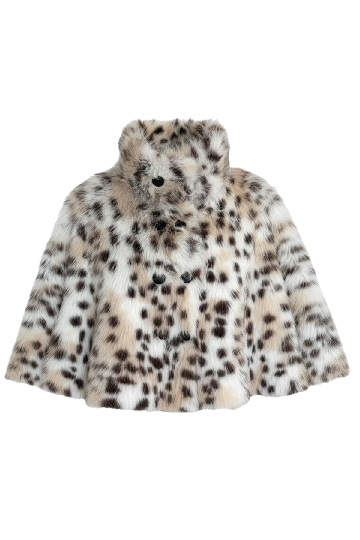 Ivana Reversible Cape Jacket – Brown