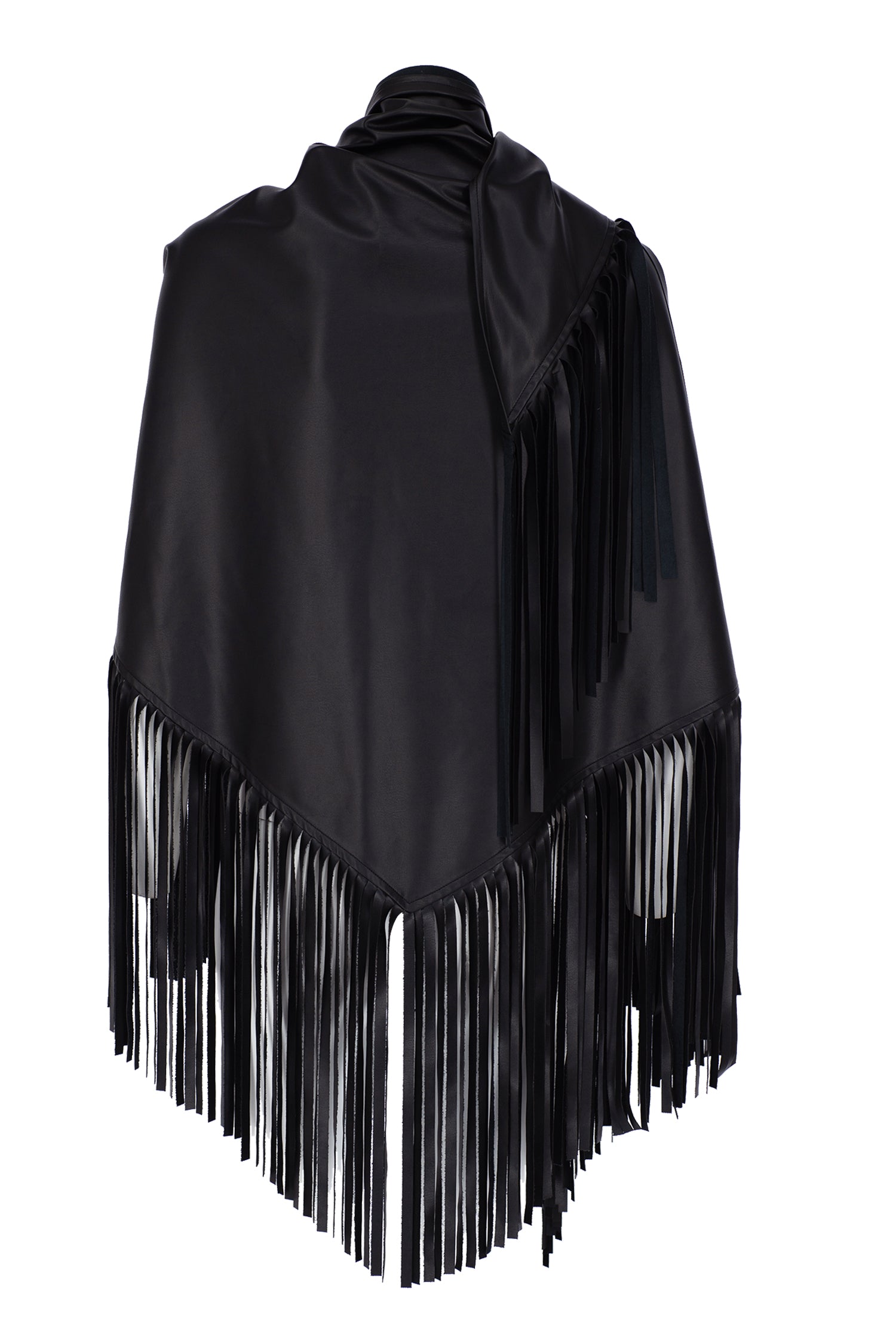 Elora Black Vegan Leather Scarf – EN-SELMACILEK