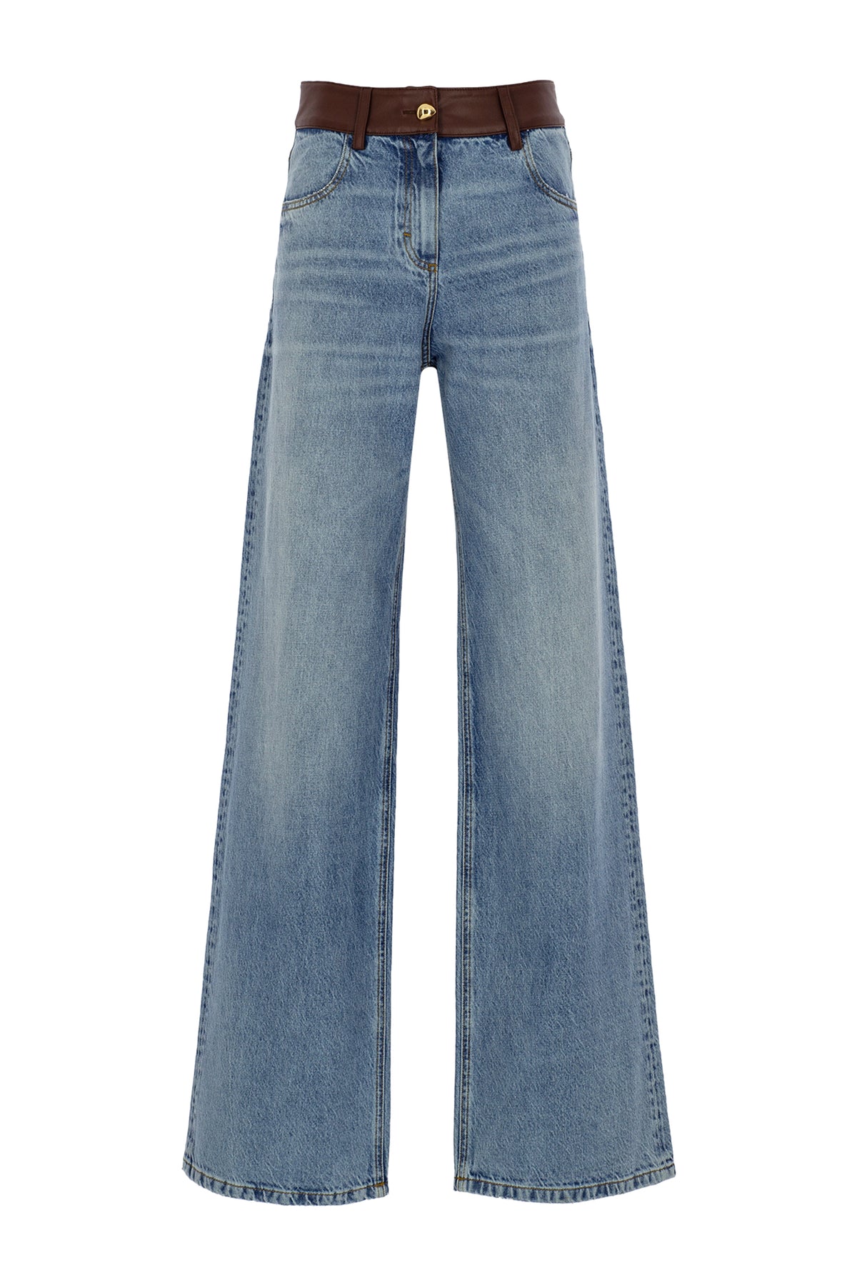 Rebel Jeans Brown Belt – Blue