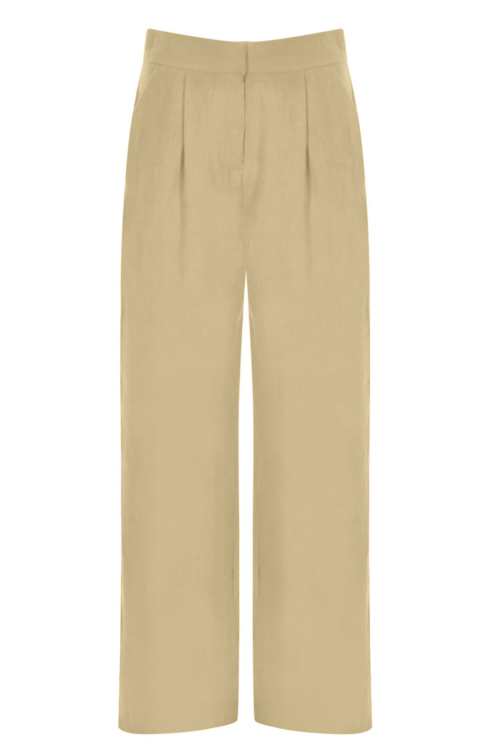 Lumi Beige Linen Pants