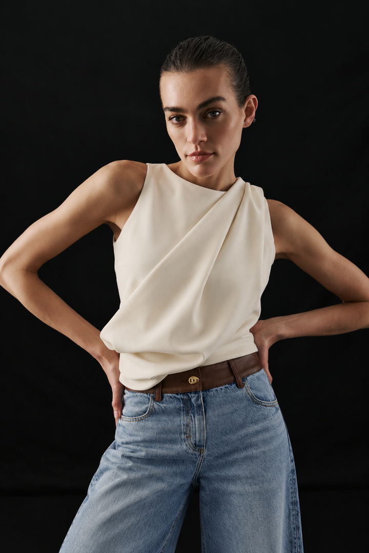 Anais Ecru Blouse