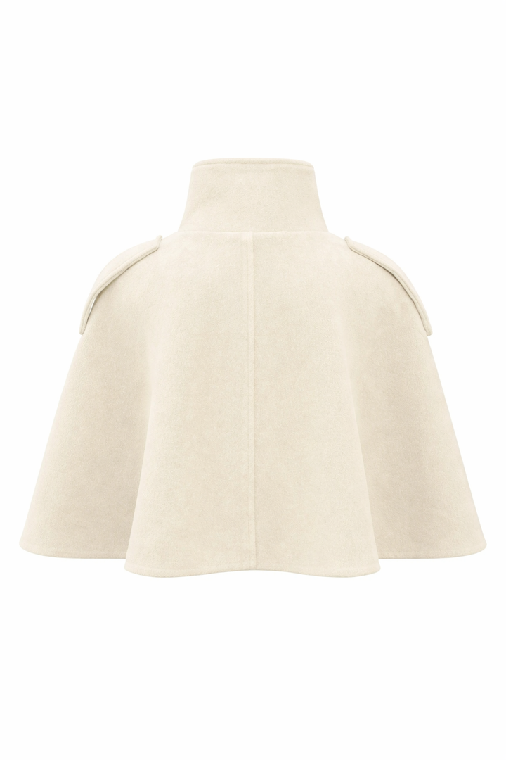 Mirel Ecru Melton Jacket