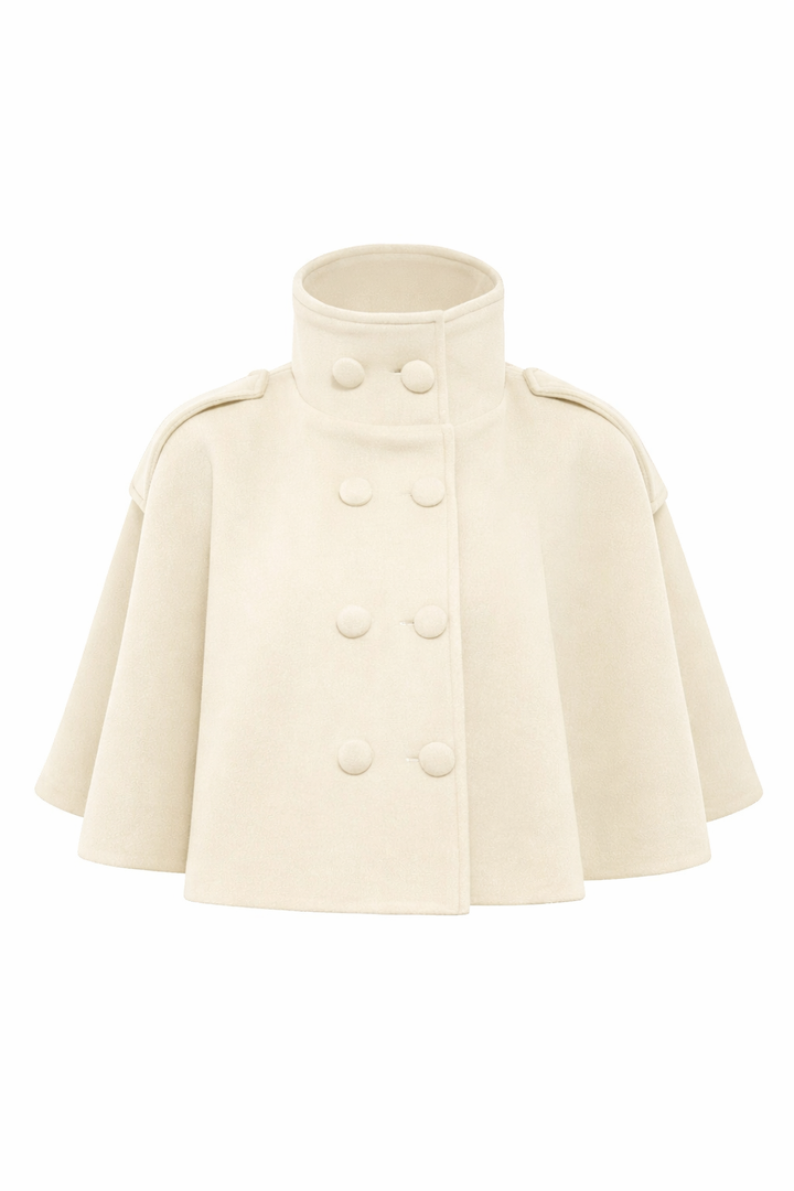 Mirel Ecru Melton Jacket