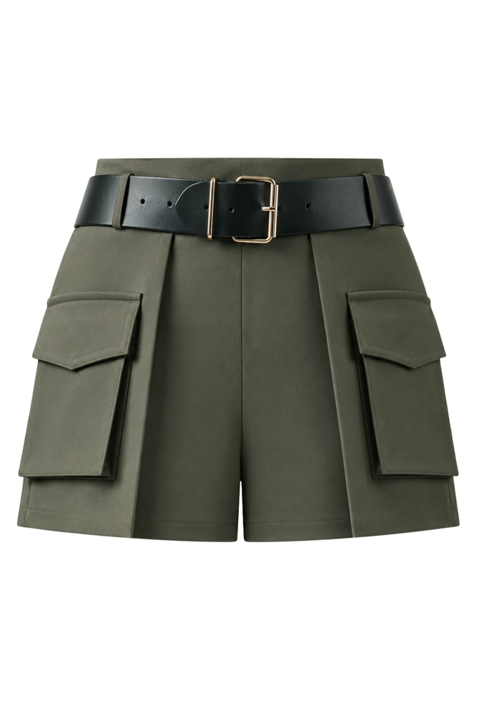 Lina Khaki Short-Skirt – EN-SELMACILEK