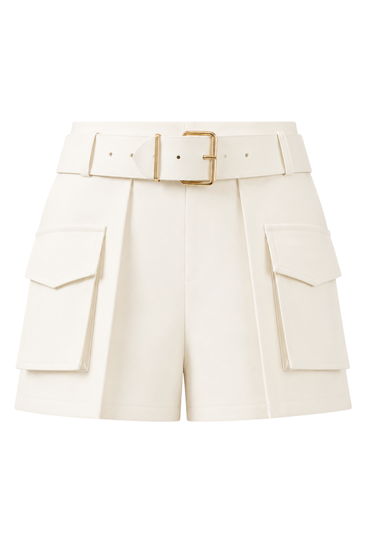Lina Ecru Short-Skirt