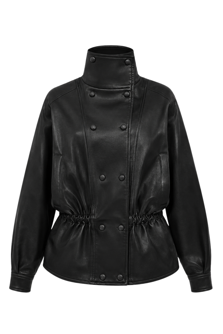 Camilla Black Vegan Leather Jacket