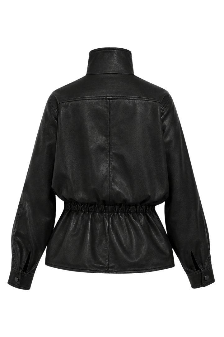 Camilla Black Vegan Leather Jacket