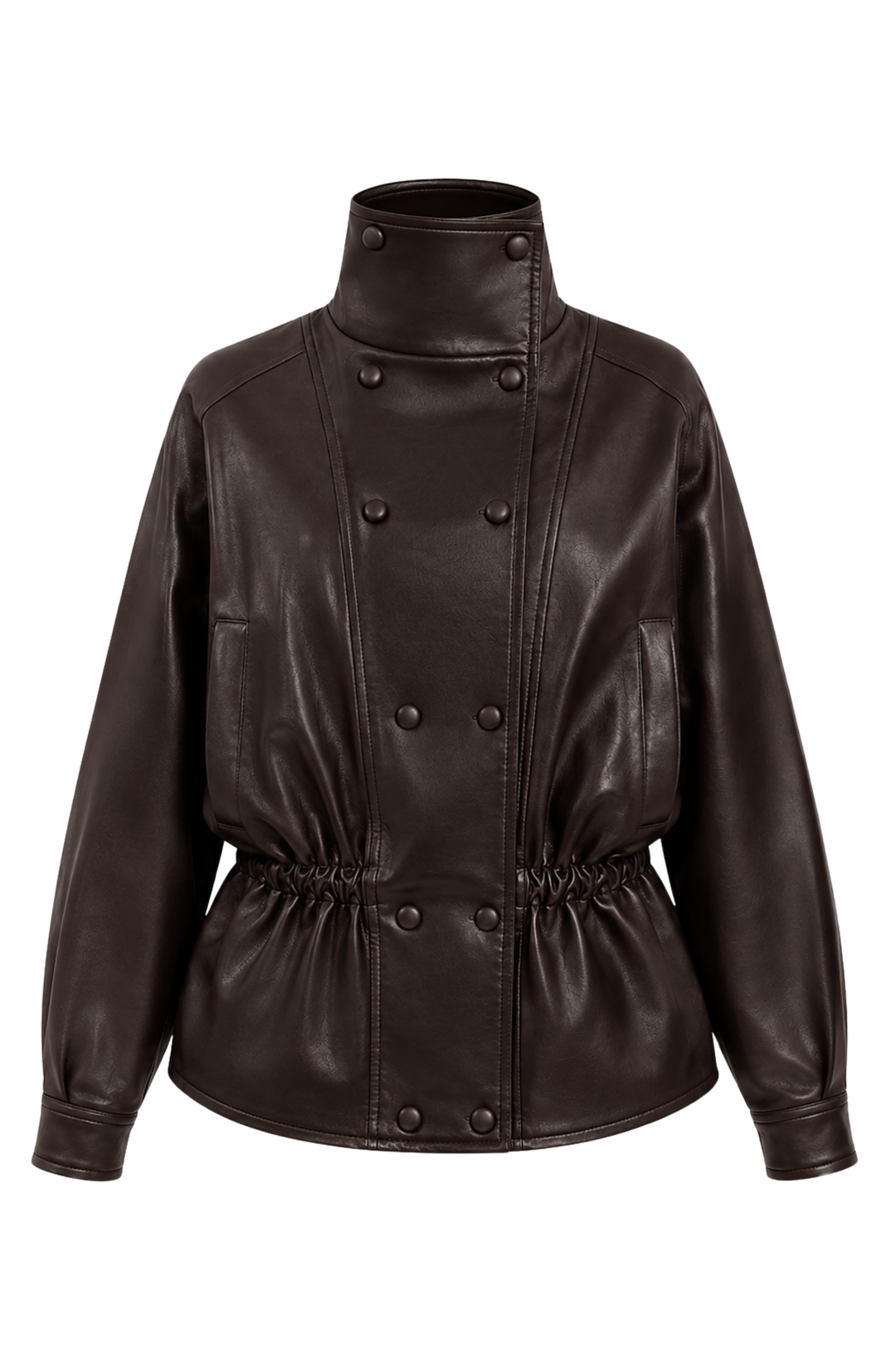 Camilla Brown Vegan Leather Jacket