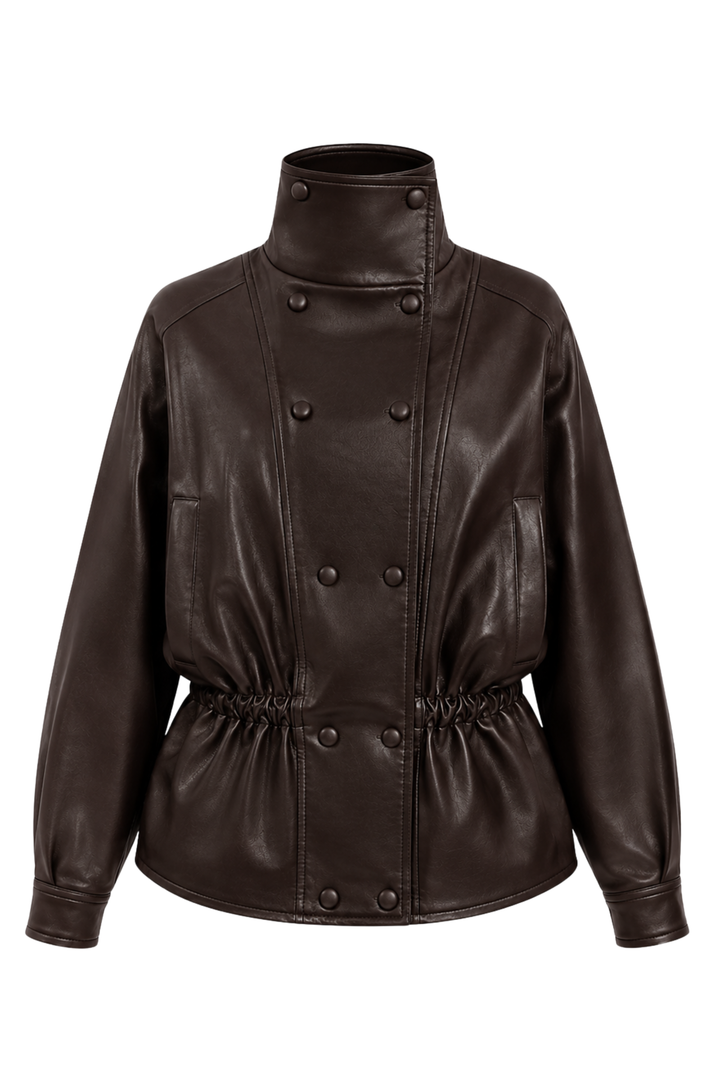 Camilla Brown Vegan Leather Jacket