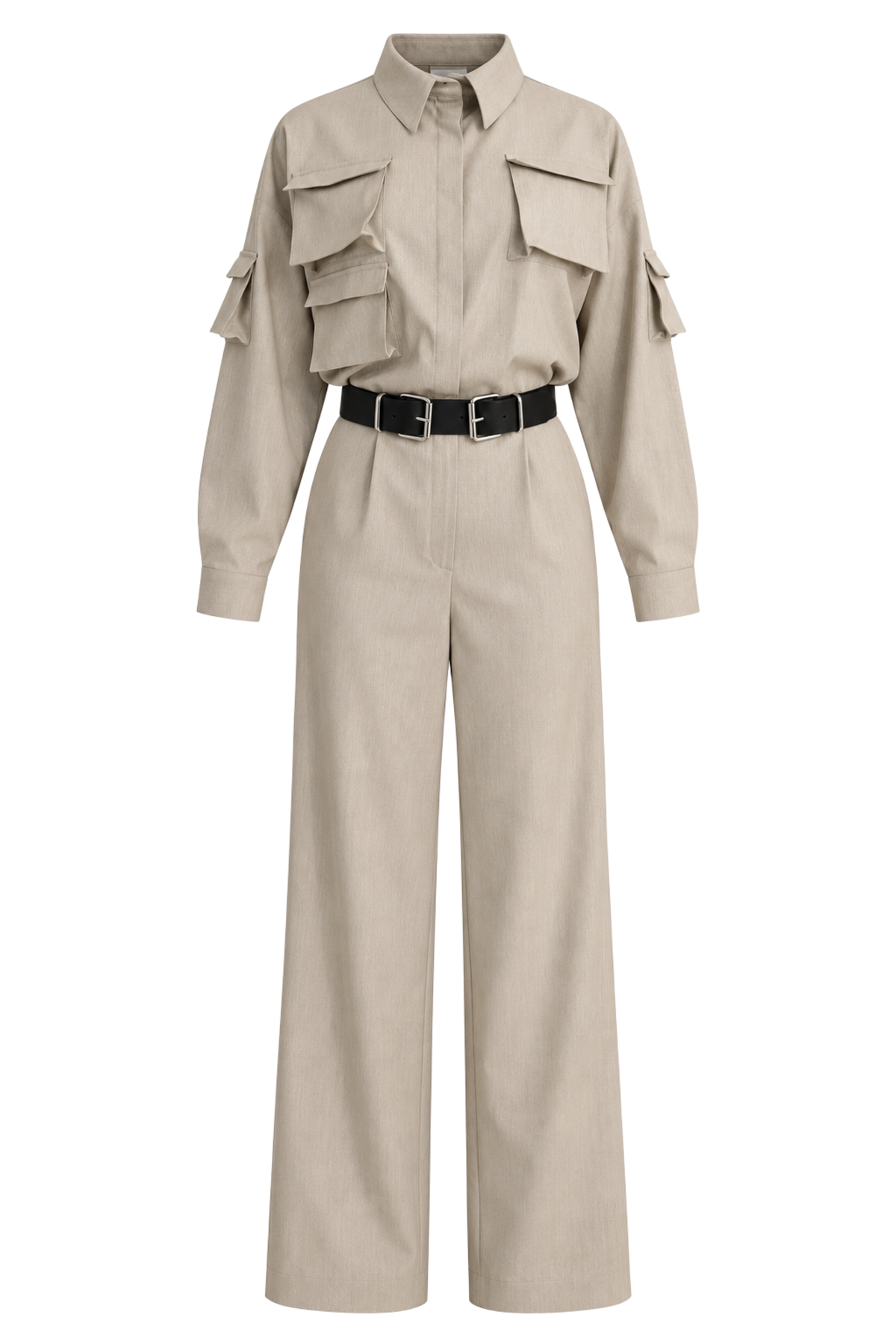 Safari Jumpsuit – Beige