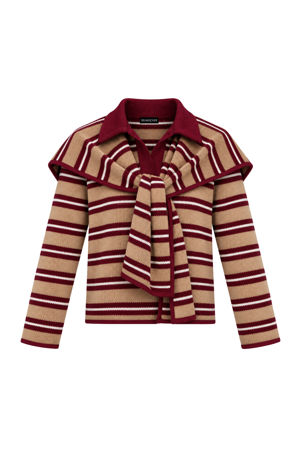 Elin Burgundy Knit T-shirt