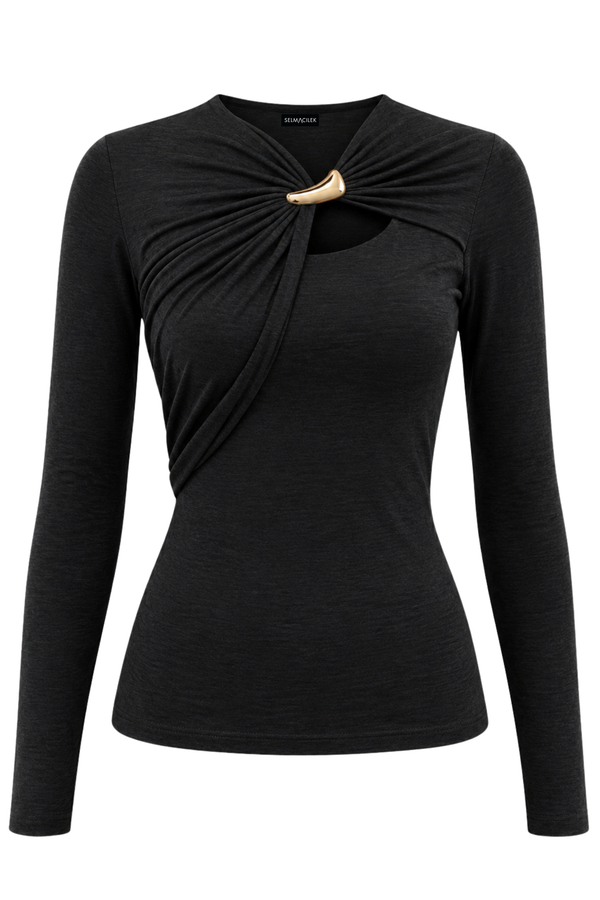Kemi Black Blouse