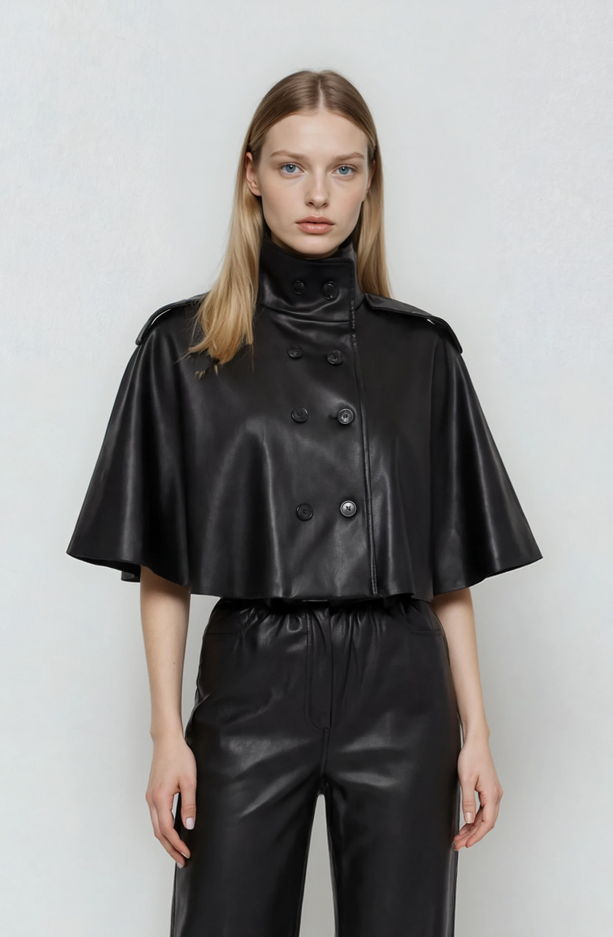 Mirel Vegan Leather Jacket – Black