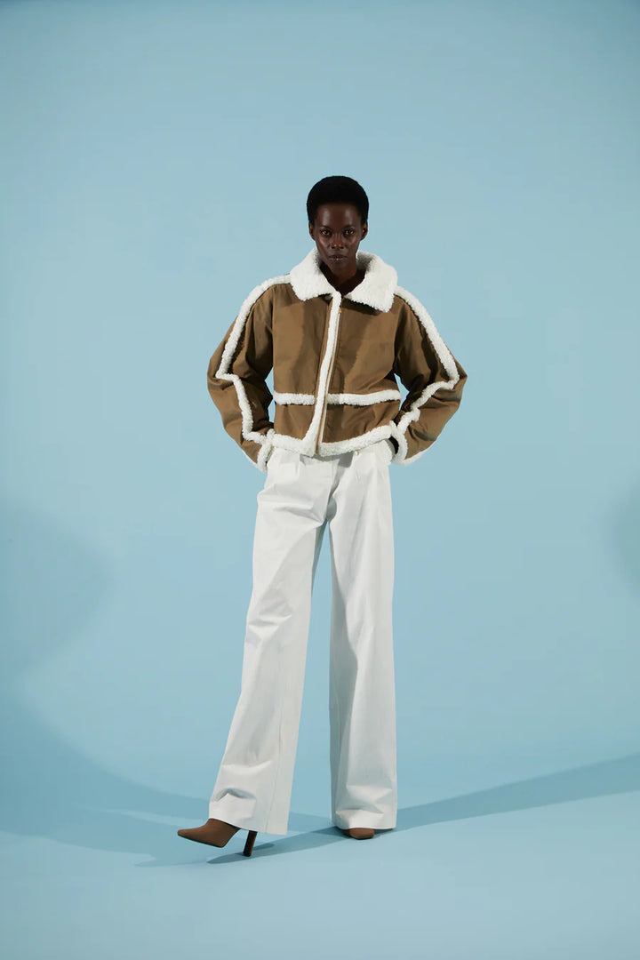 Lumi Ecru Canvas Pants