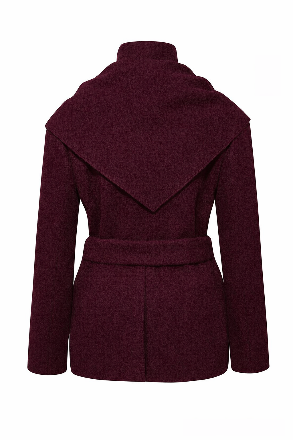 Coco Burgundy Melton Coat