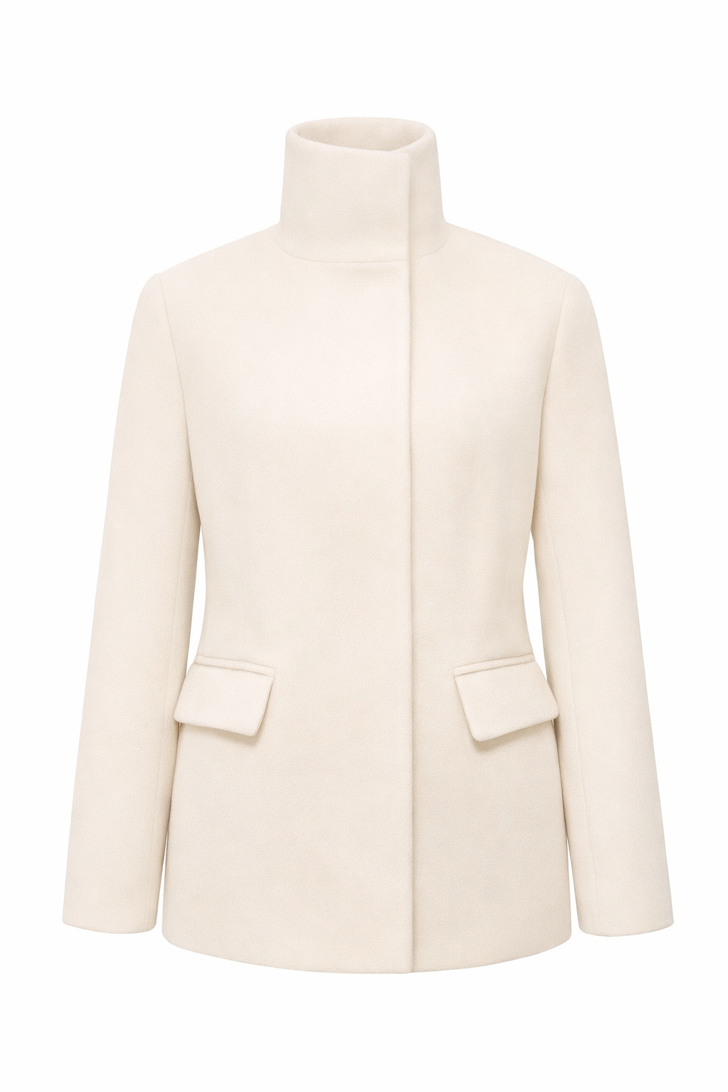 Coco Ecru Melton Coat