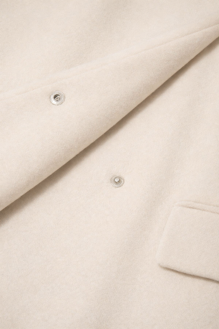 Coco Ecru Melton Coat