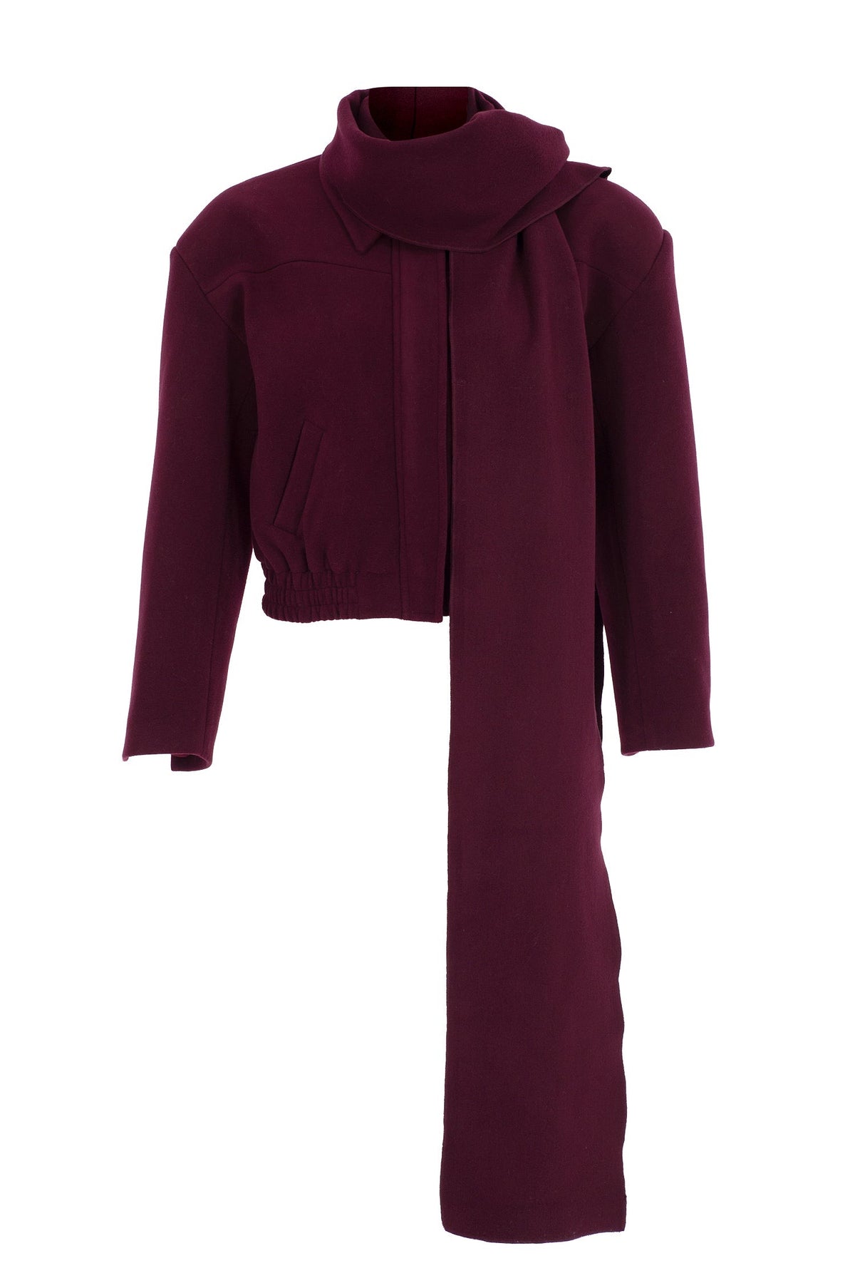 Paris Melton Jacket – Burgundy