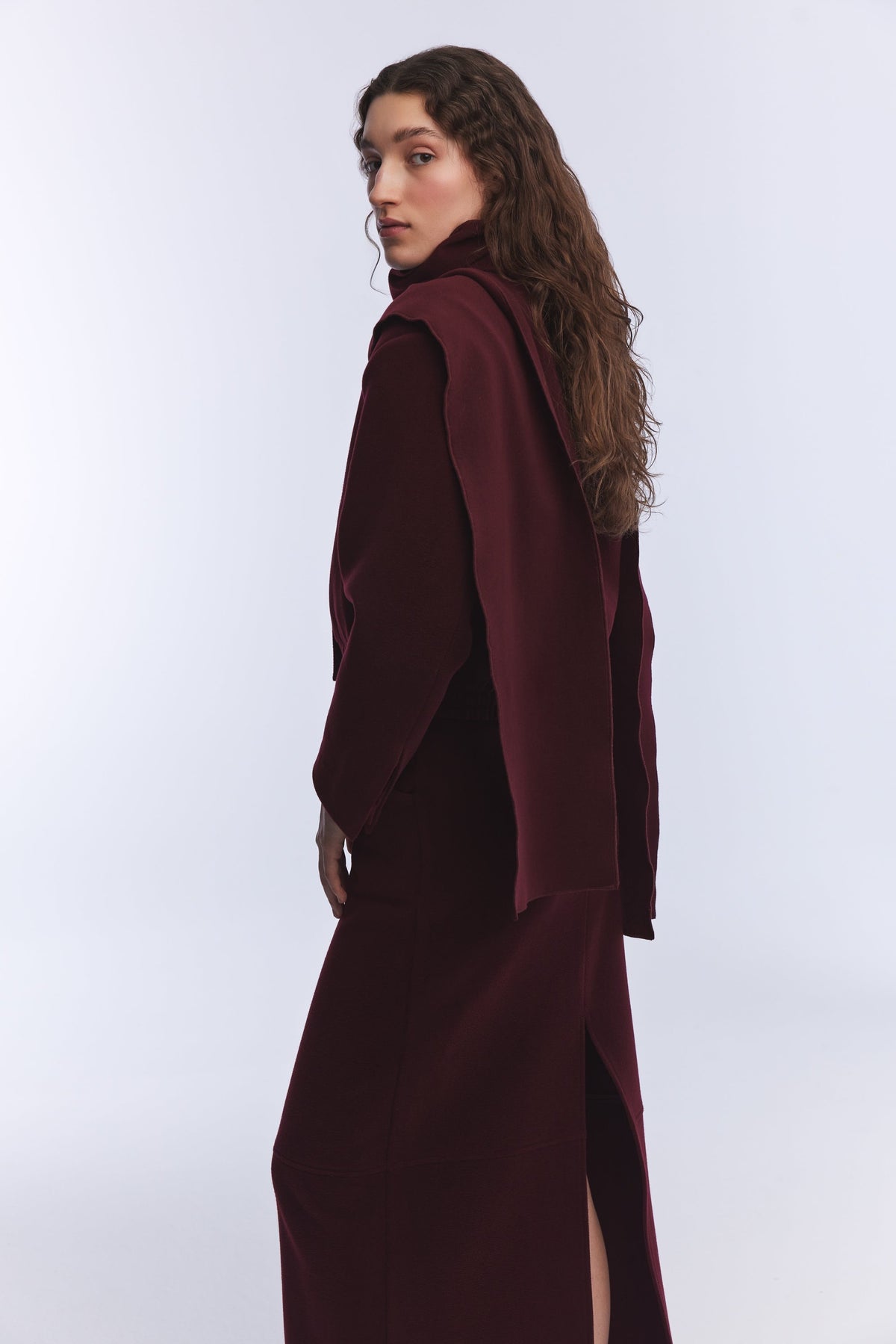 Paris Melton Jacket – Burgundy