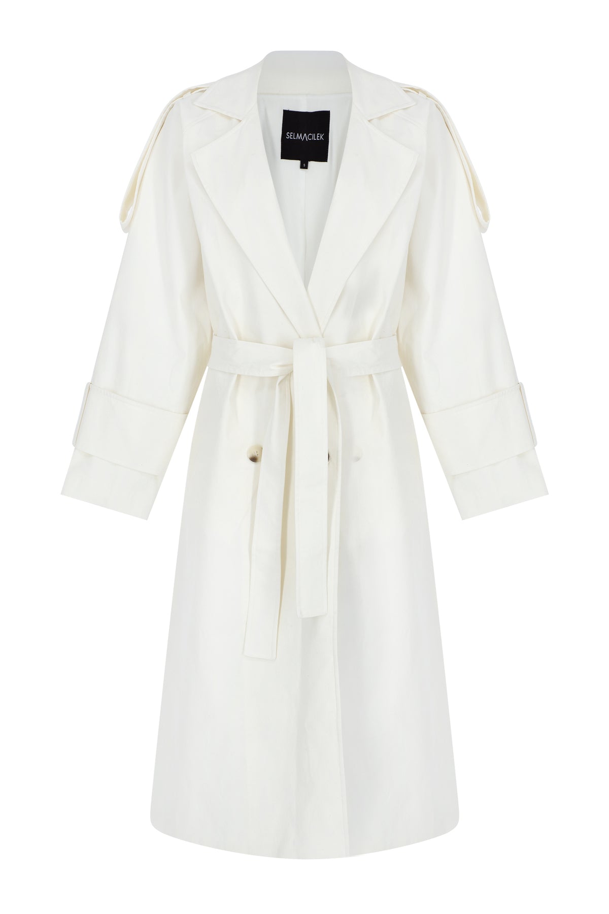 Lama Ecru Canvas Trench Coat
