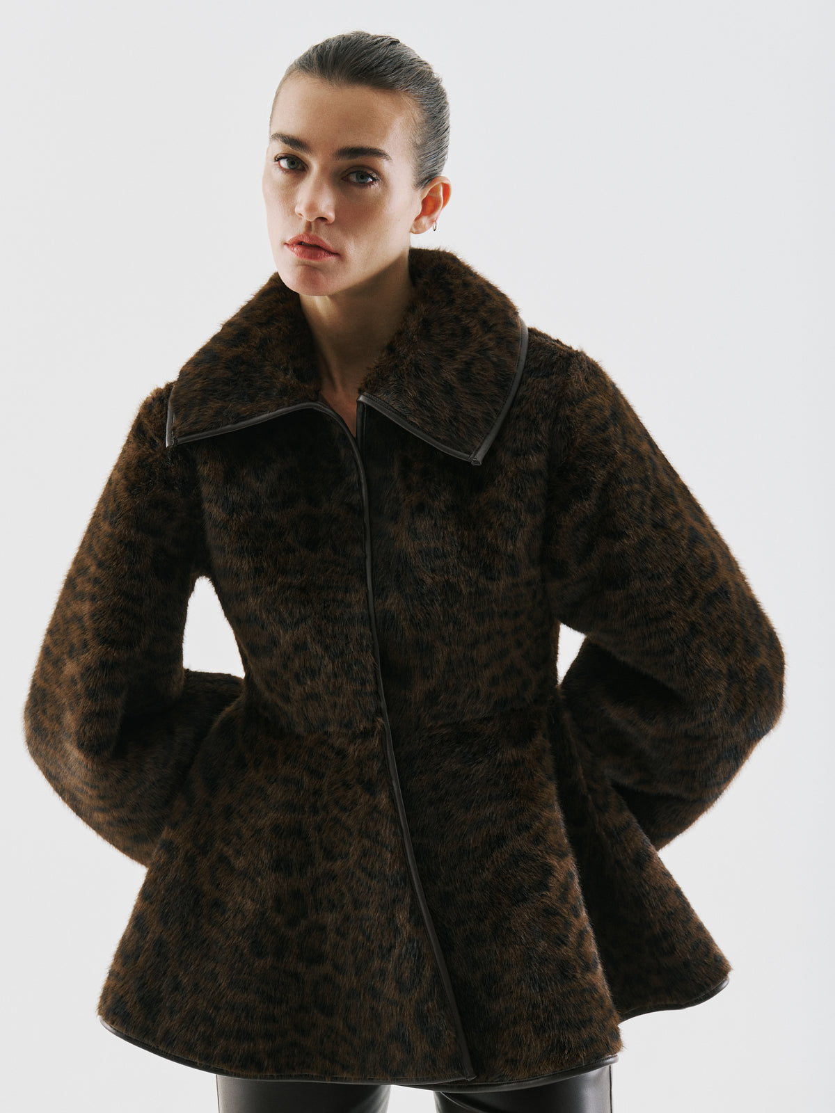Selena Reversible Jacket – Brown
