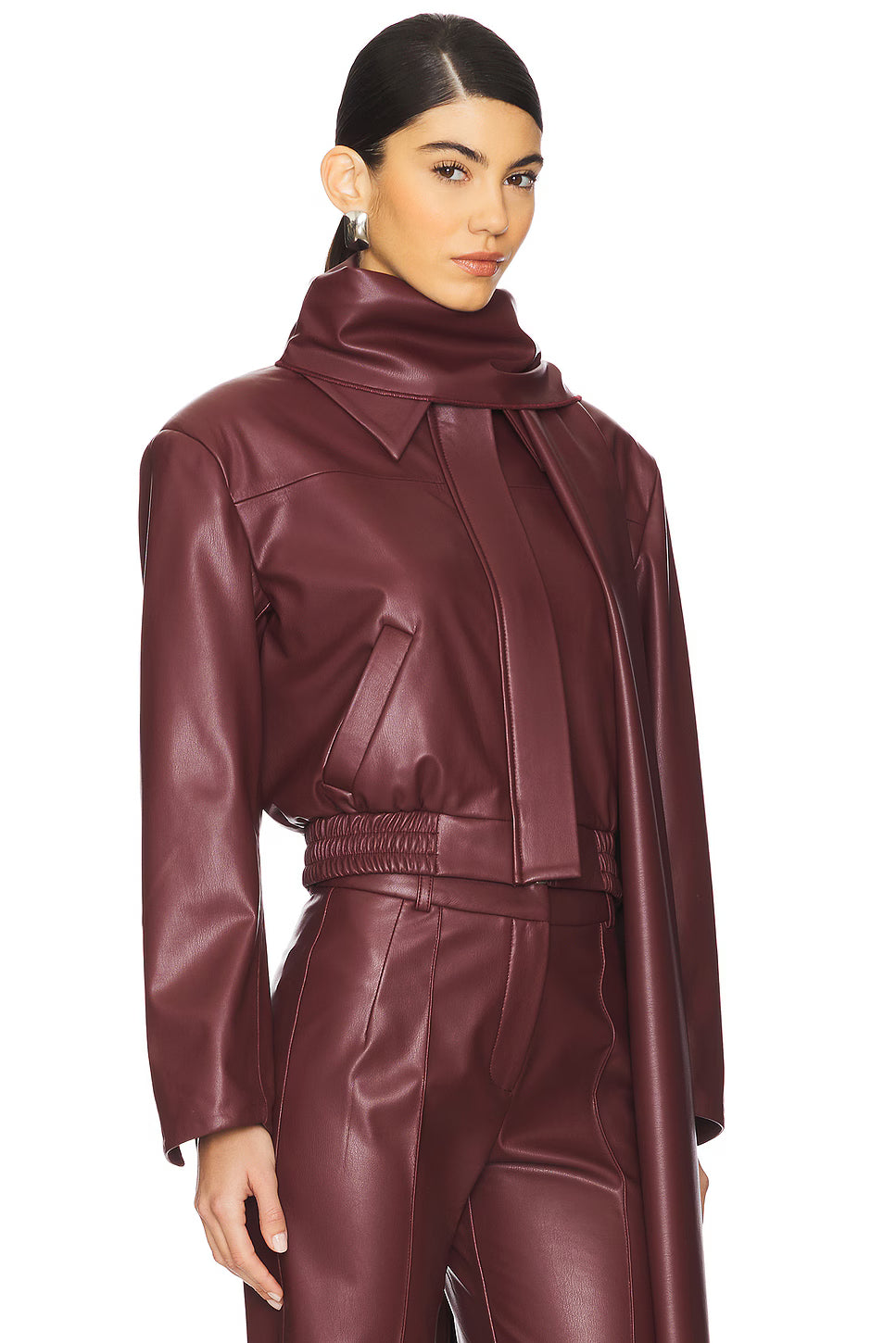 Paris Burgundy Leather Jacket