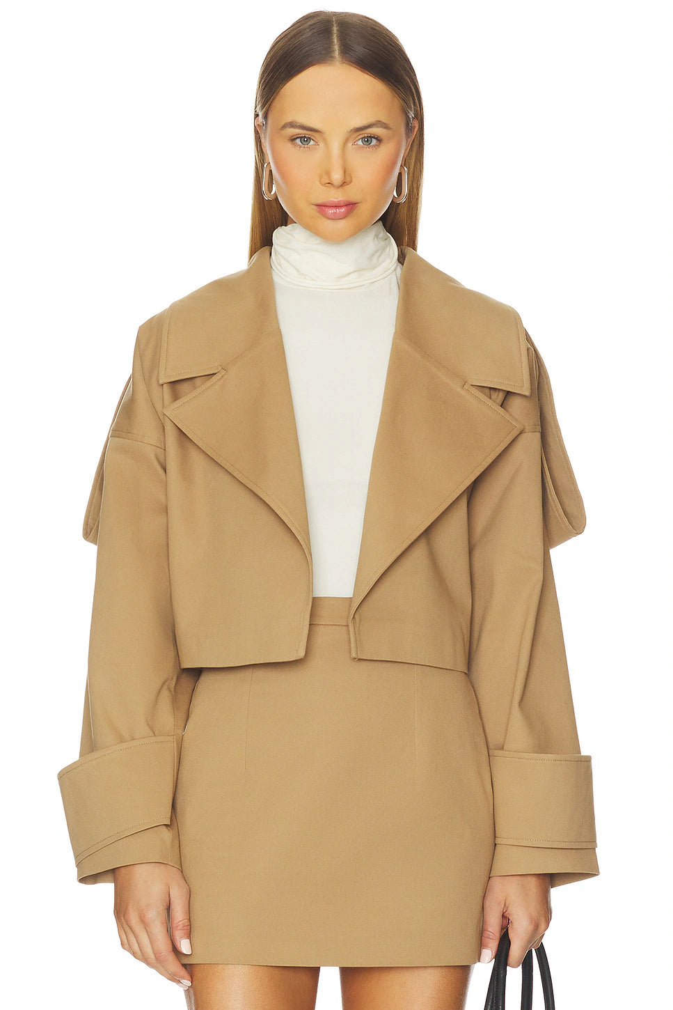 Nayla Camel Beltless Jacket
