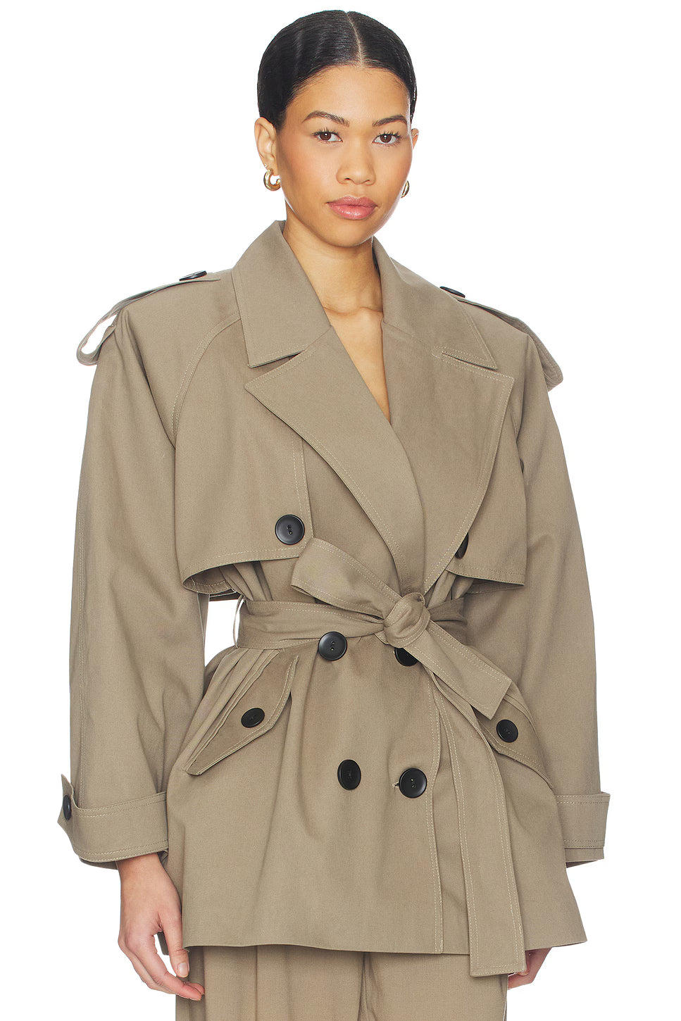 Terra Khaki Trench Coat