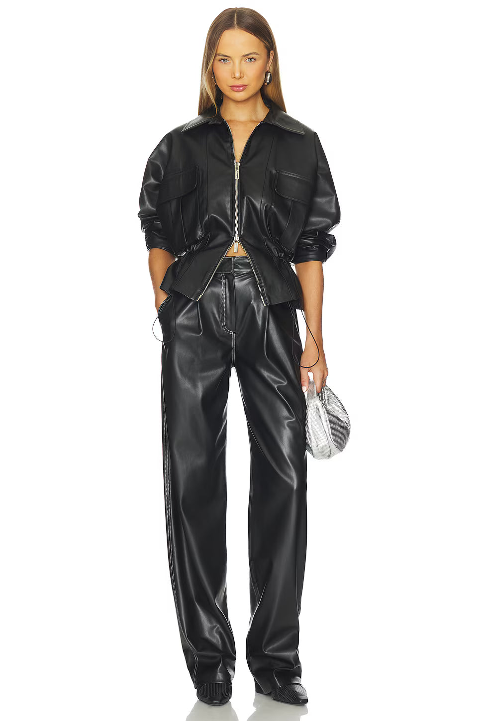 Mavera Vegan Leather Jacket – Black