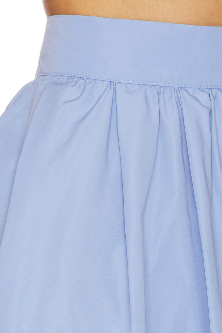 Polka Blue Mini Skirt