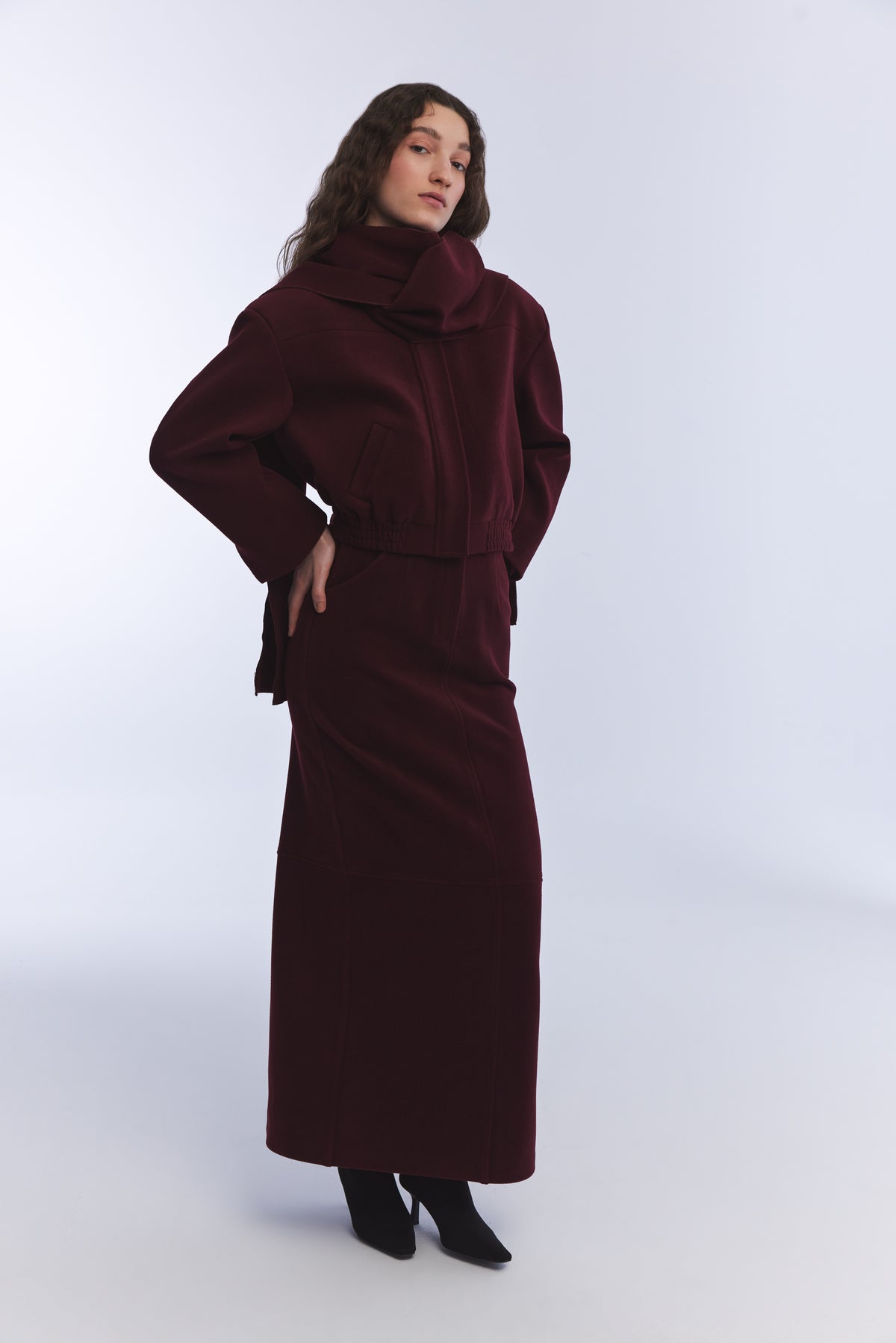 Nayla Skirt – Burgundy