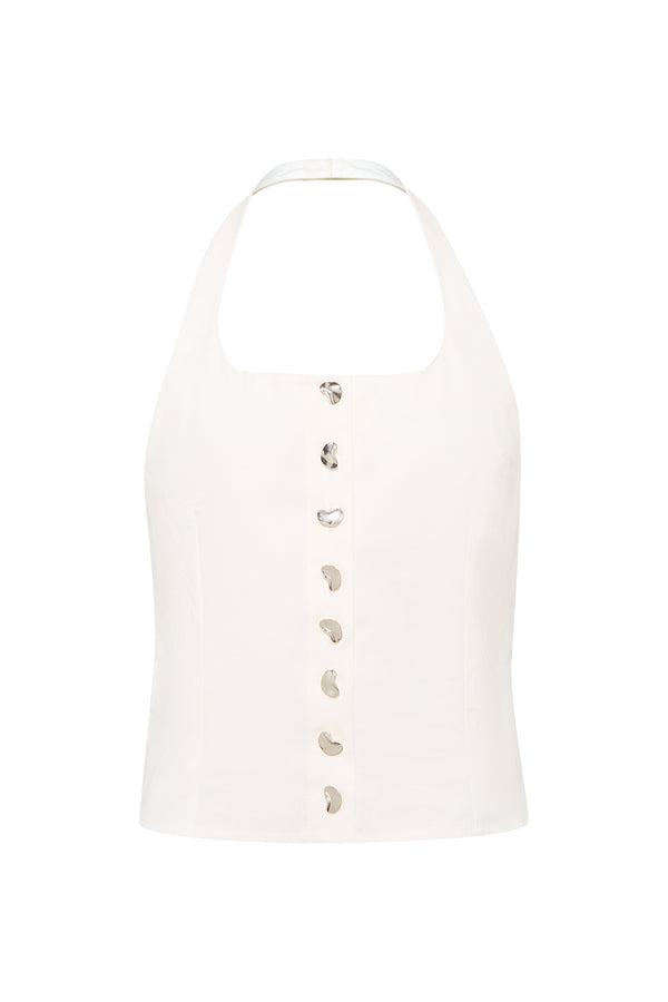 Orza White Bustier