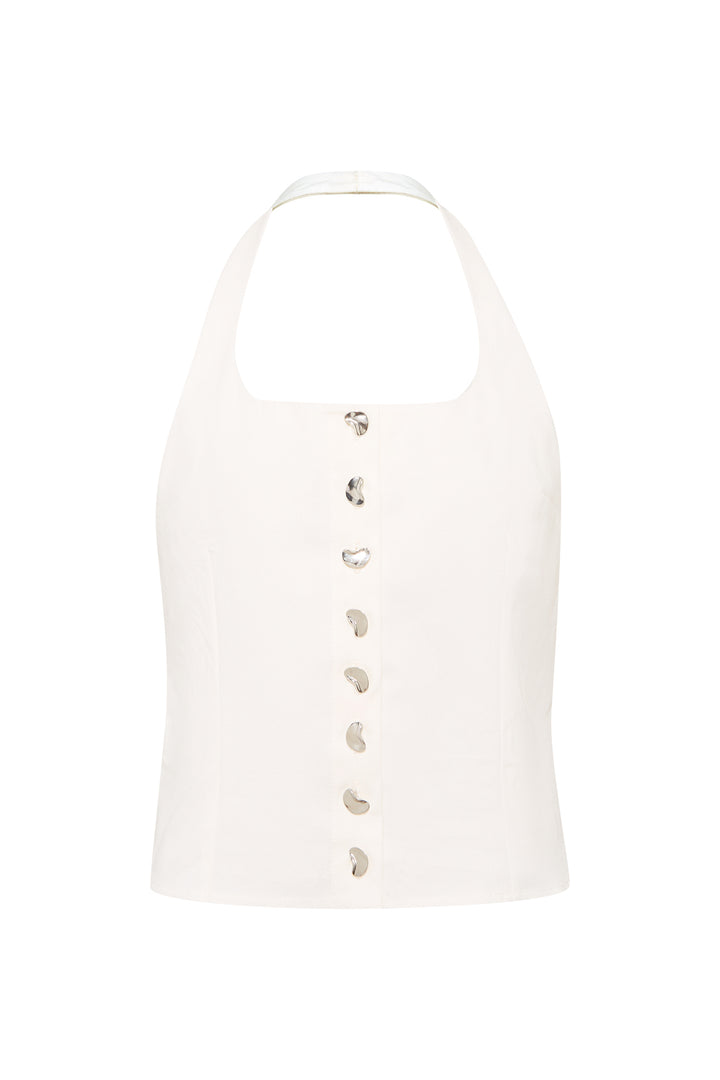 Orza White Bustier