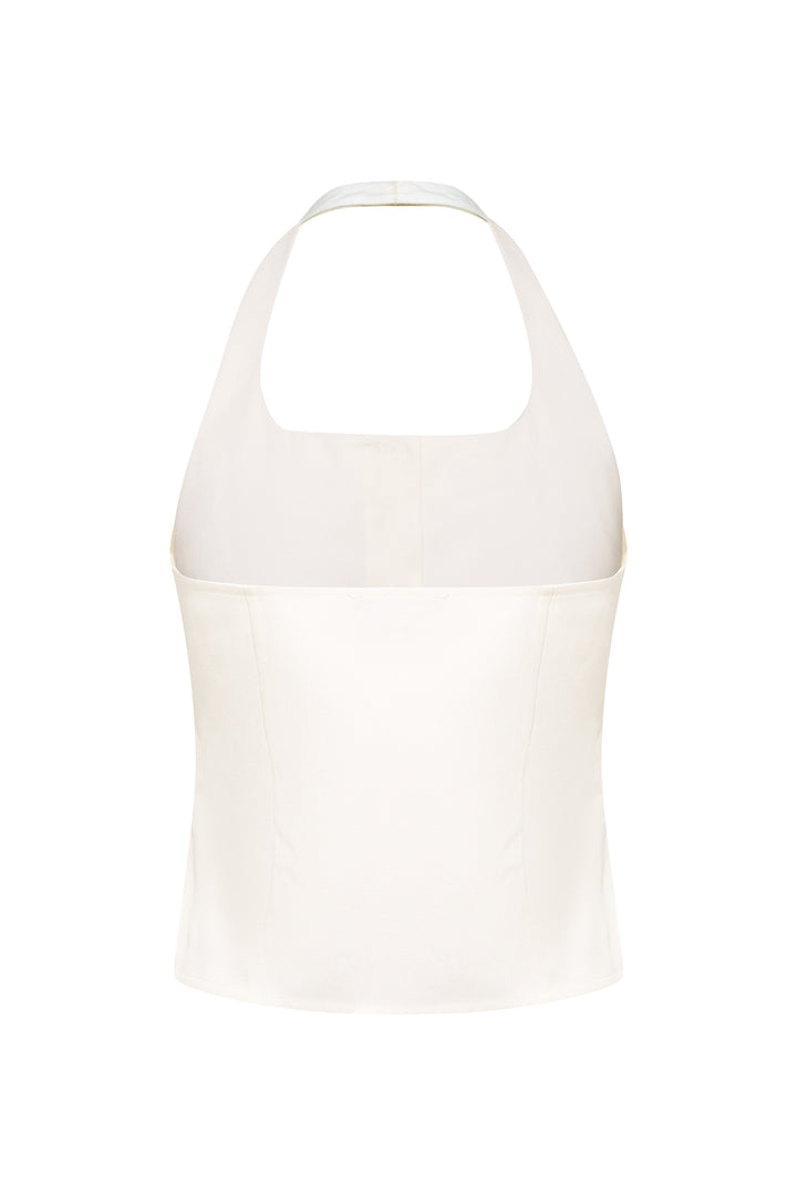 Orza White Bustier