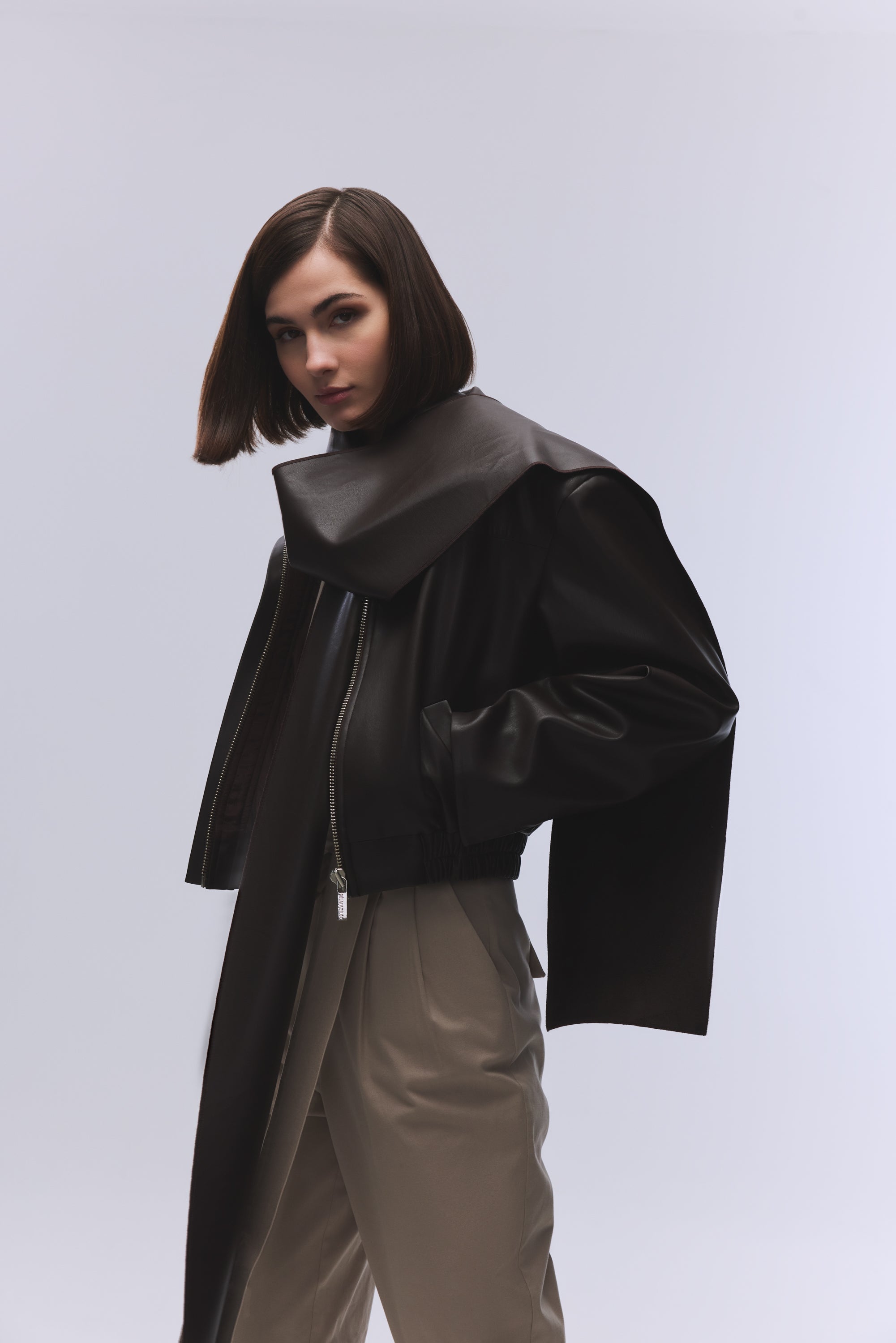 Paris Dark Brown Leather Jacket – EN-SELMACILEK