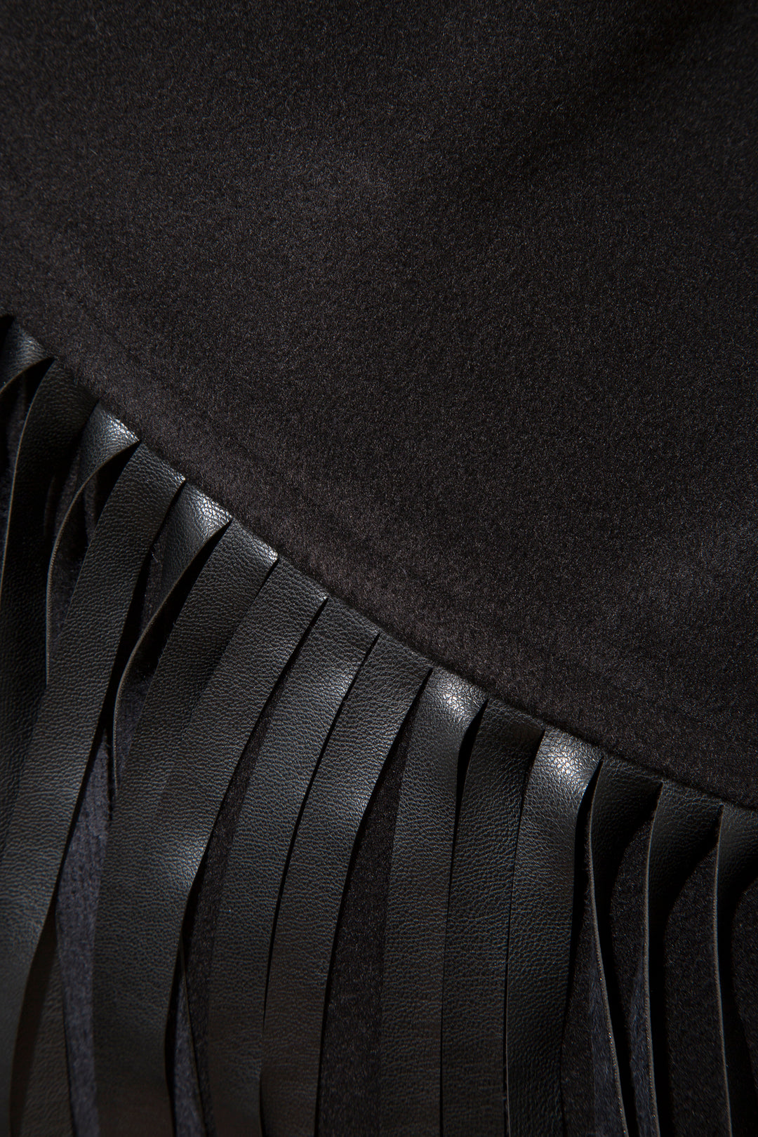 Elora Black Melton Scarf