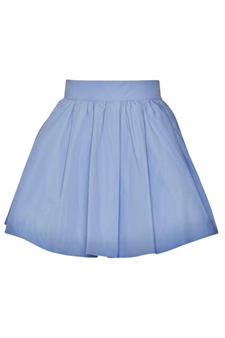 Polka Blue Mini Skirt