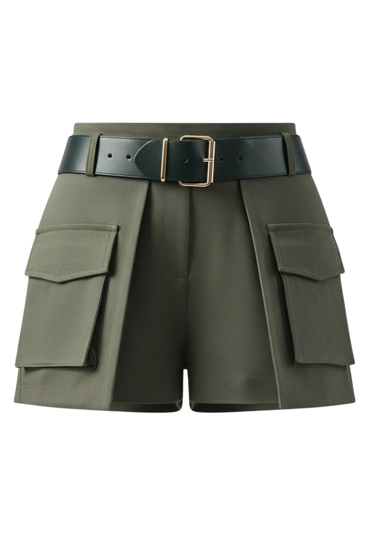 Lina Khaki Short-Skirt