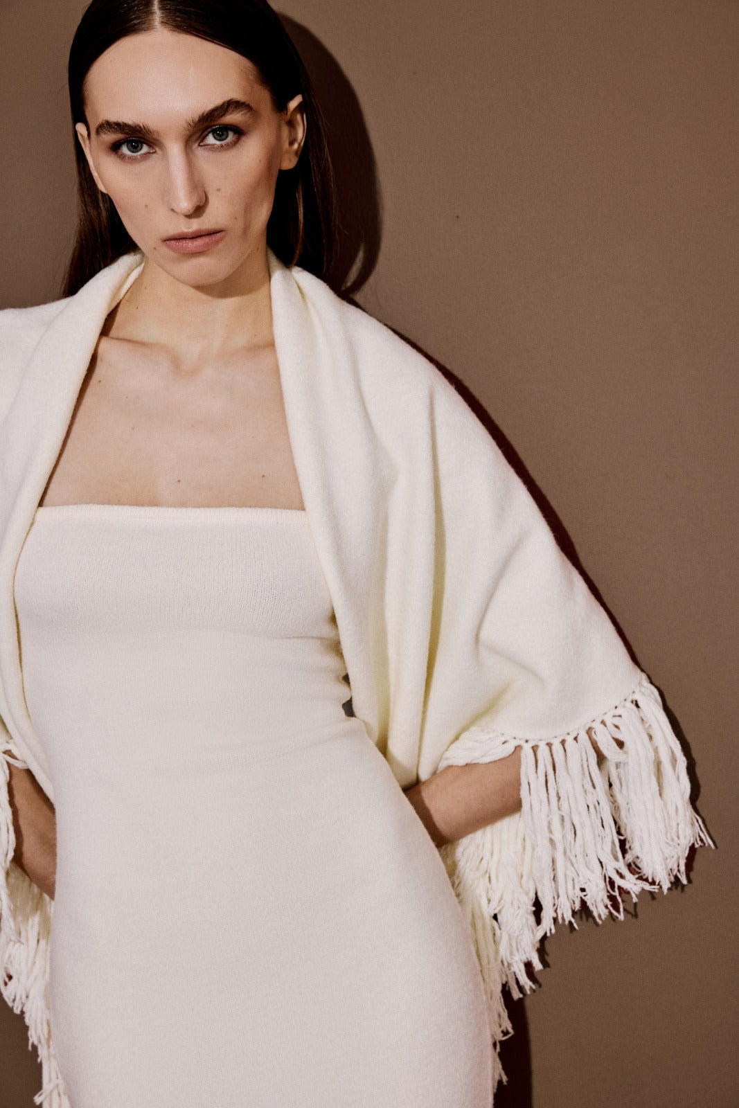 Elora Ecru Scarf