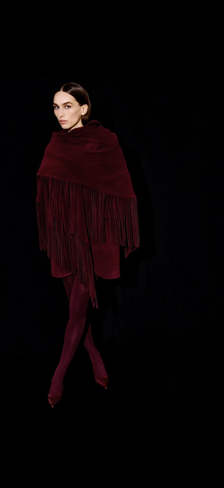 Elora Shawl – Burgundy