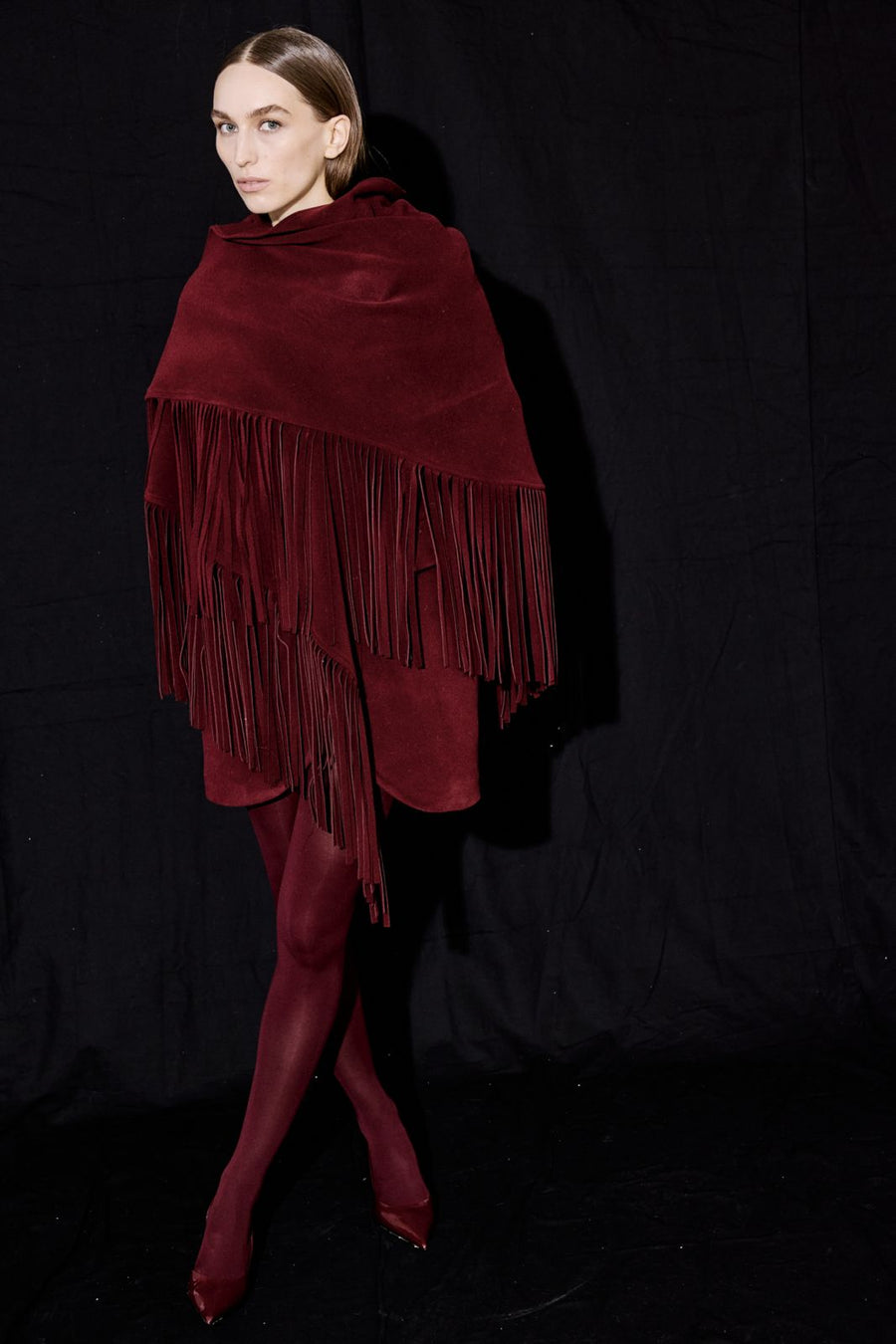 Look 04, Elora Shawl, Fall / Winter 25–26