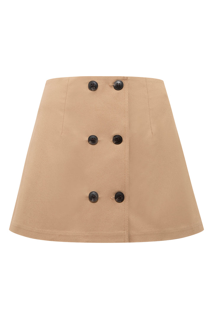 Mirel Camel Mini Skirt