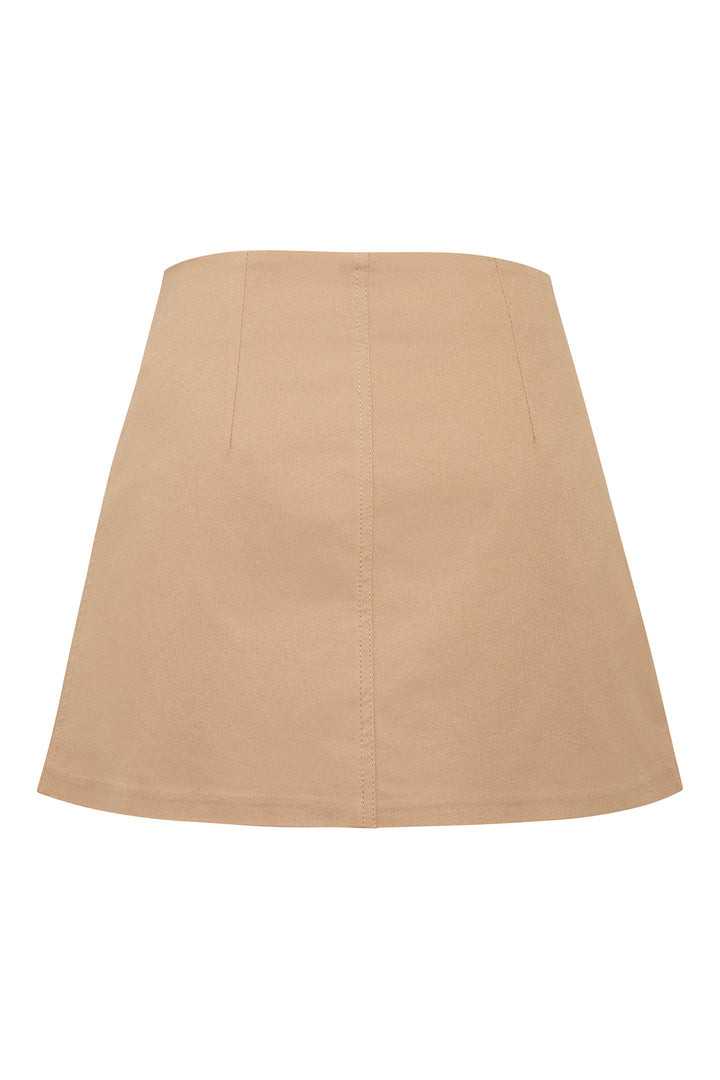 Mirel Camel Mini Skirt