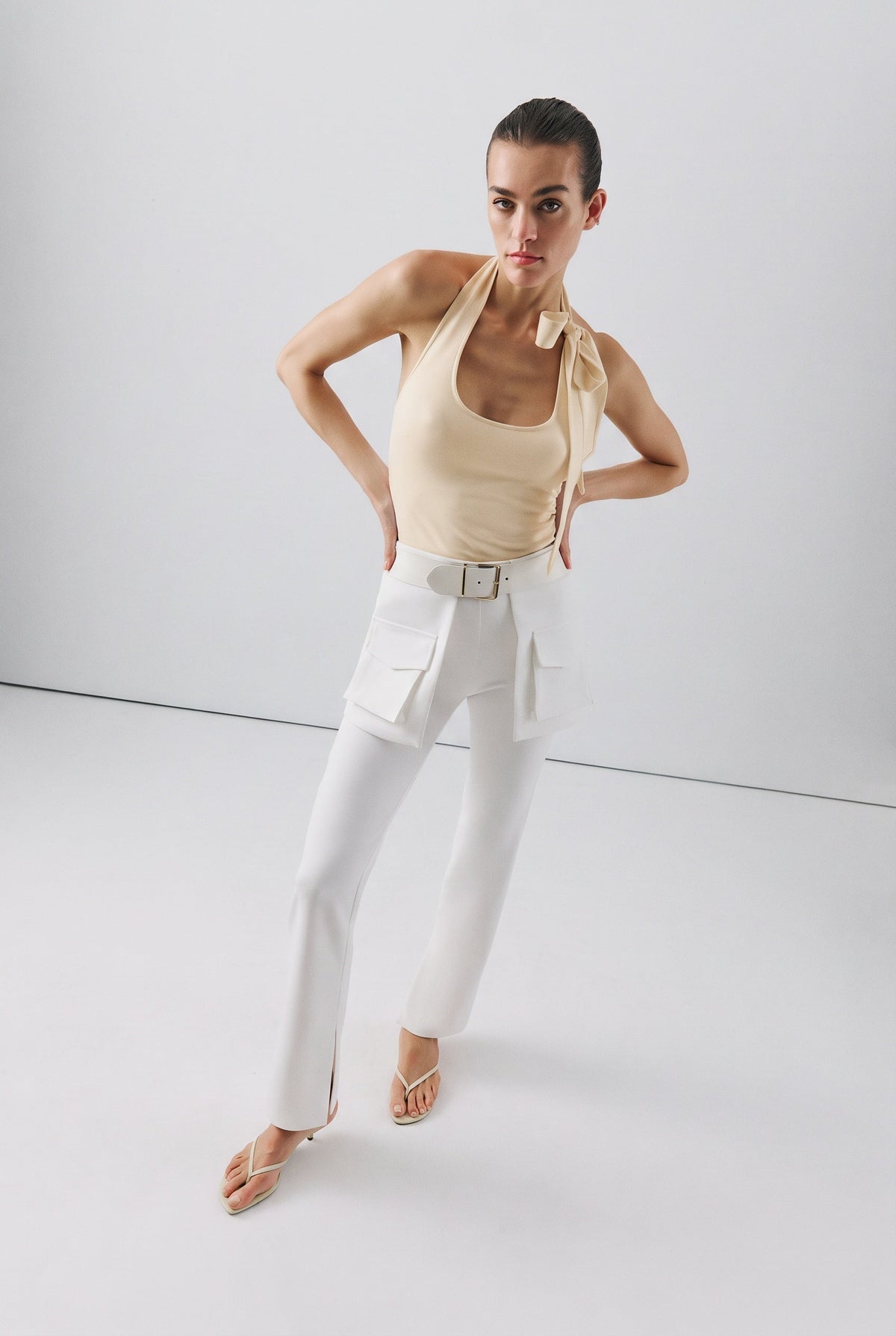 Elena Tank Top – Beige