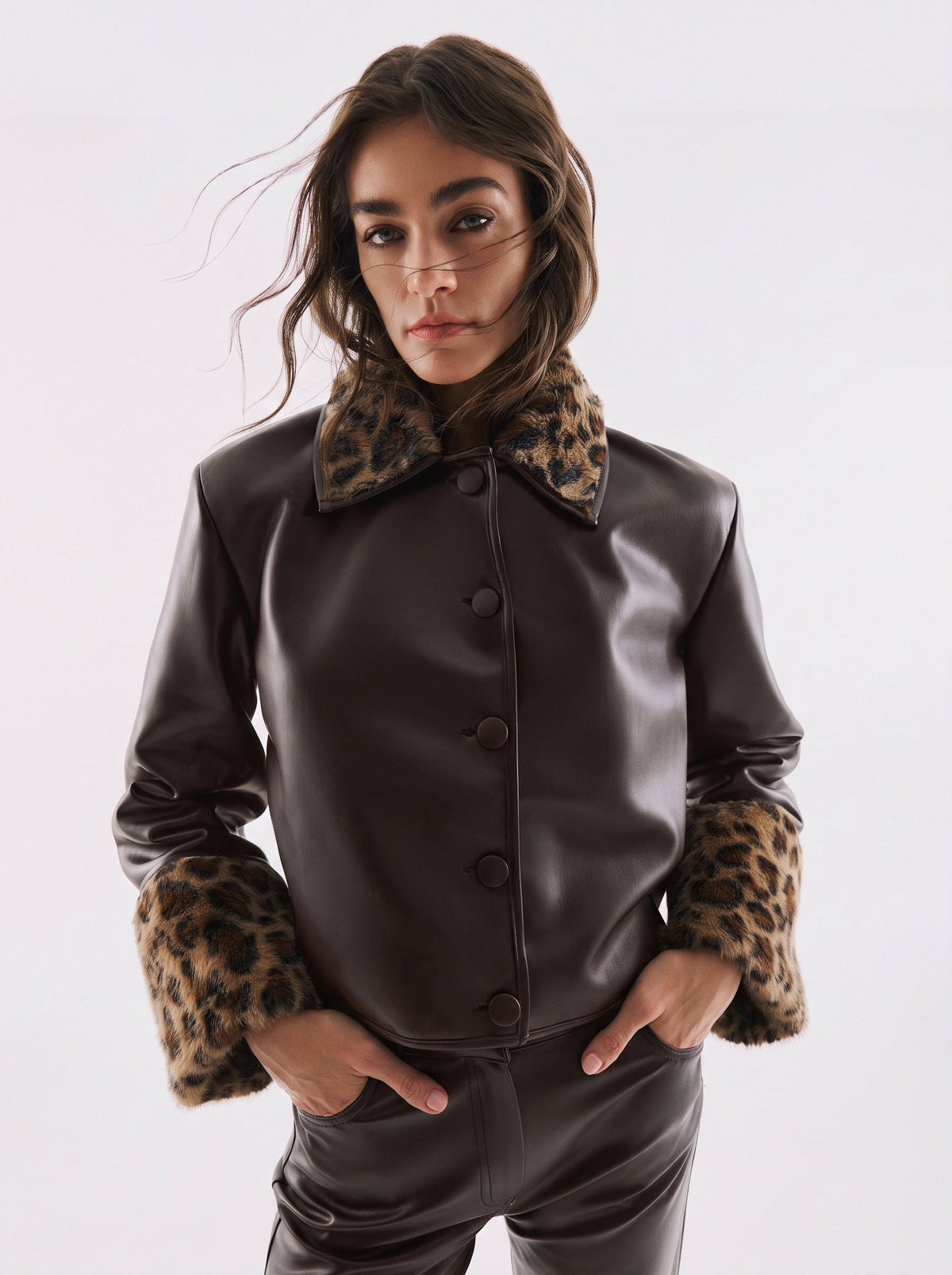 Lisa Reversible Jacket – Brown