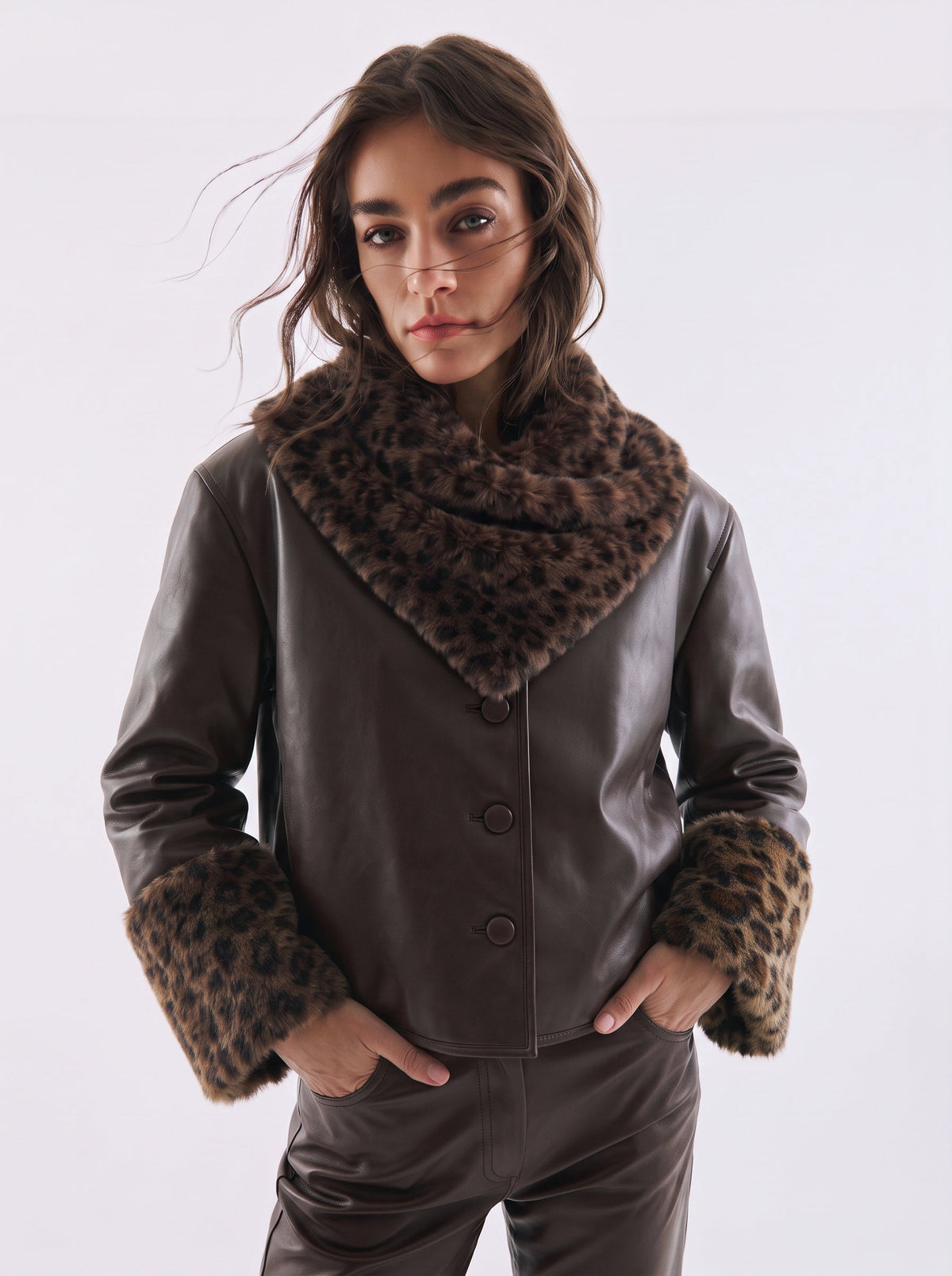 Lisa Reversible Jacket – Brown