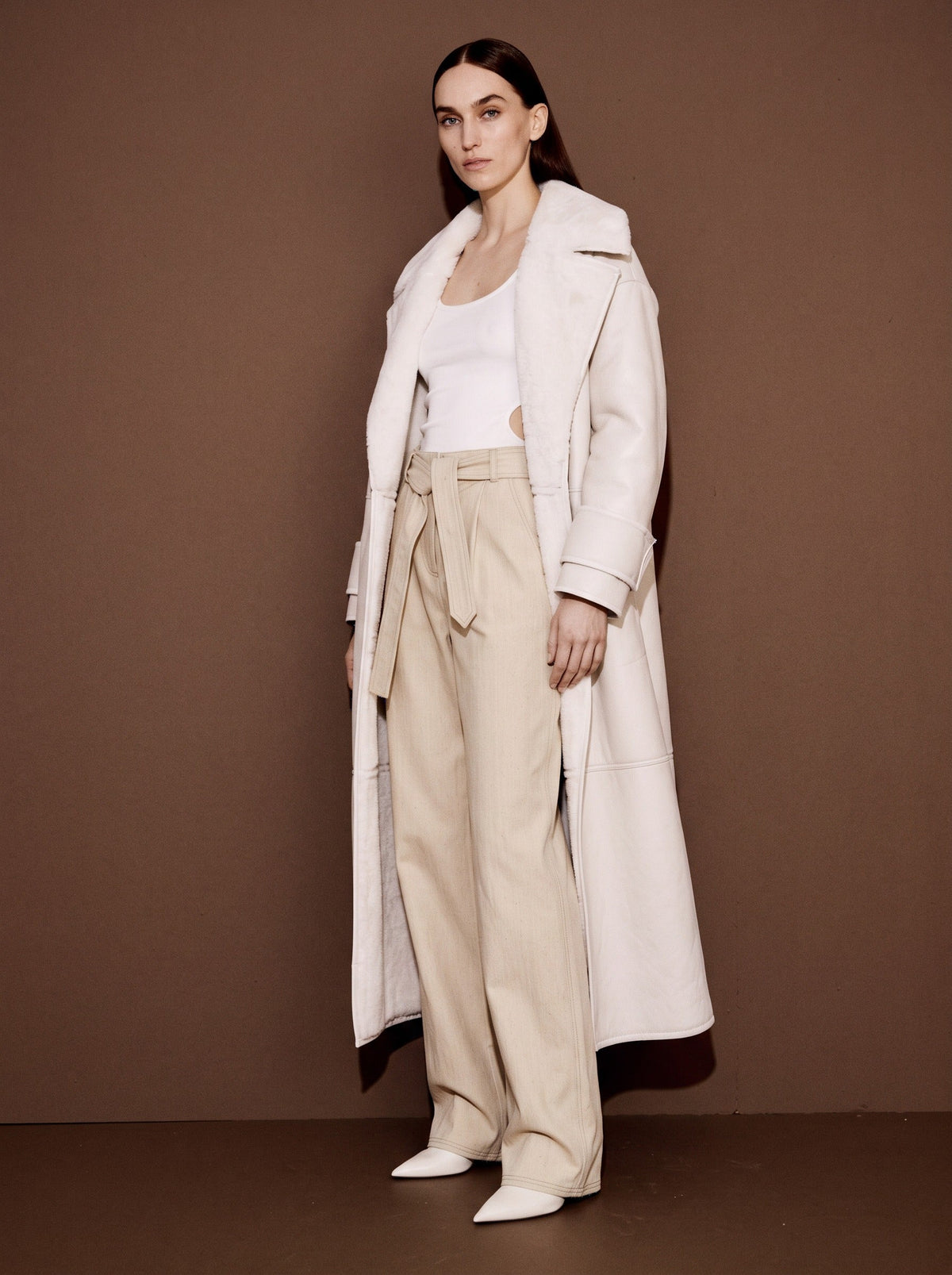 Riven Trousers – Beige