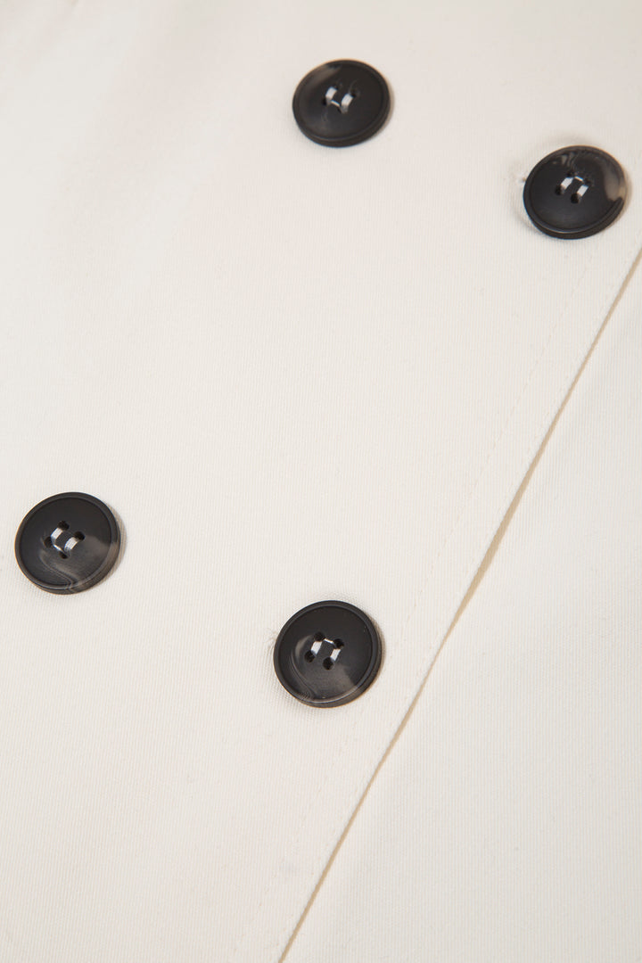 Mirel Ecru Mini Skirt