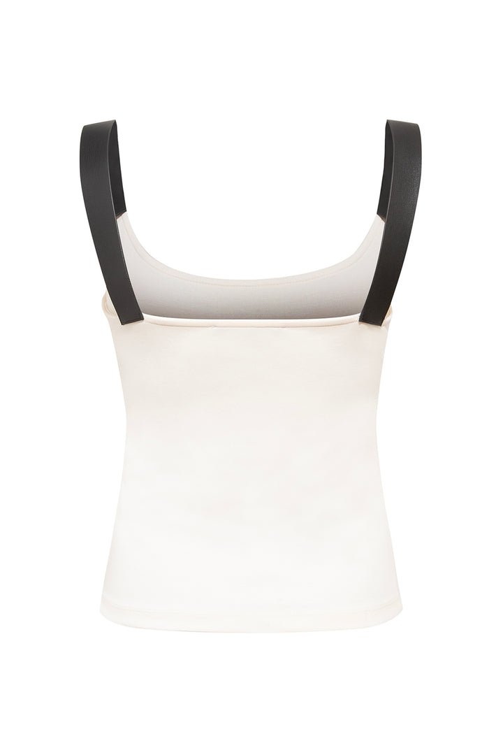 Sivera Black Strap Blouse